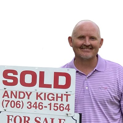 Andy with sold sign - Preview